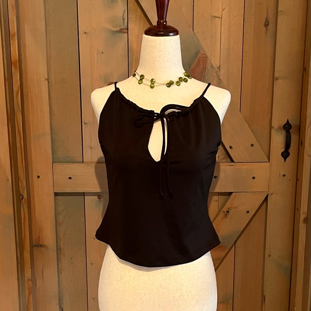 Vintage ING Black Crop Top